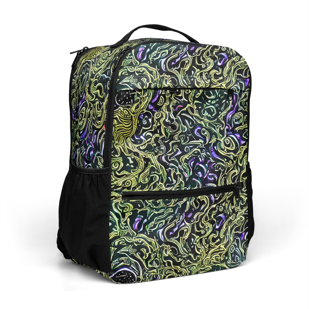 Lunar Labyrinth on Utility Backpack — Right Front
