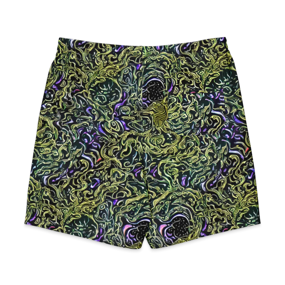 Lunar Labyrinth on Men's Board Shorts — Back
