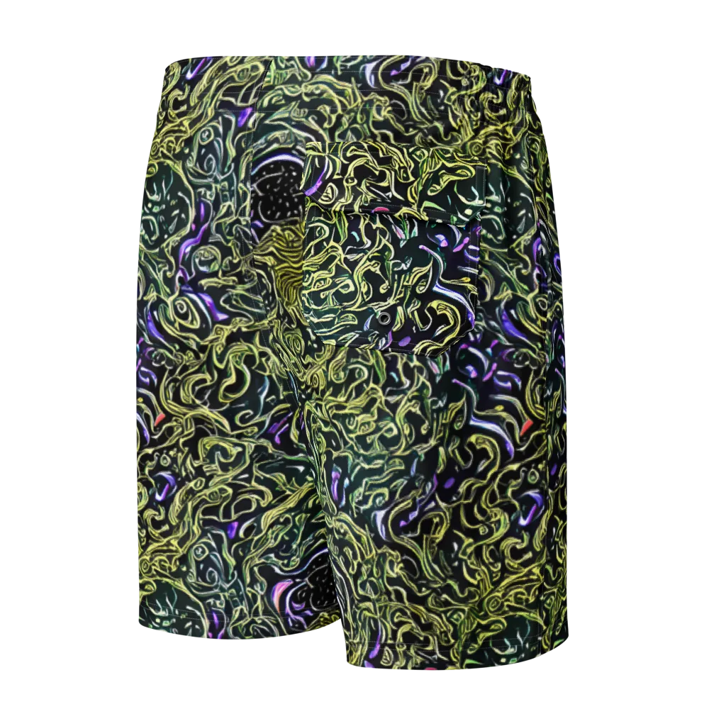 Lunar Labyrinth on Men's Board Shorts — Back