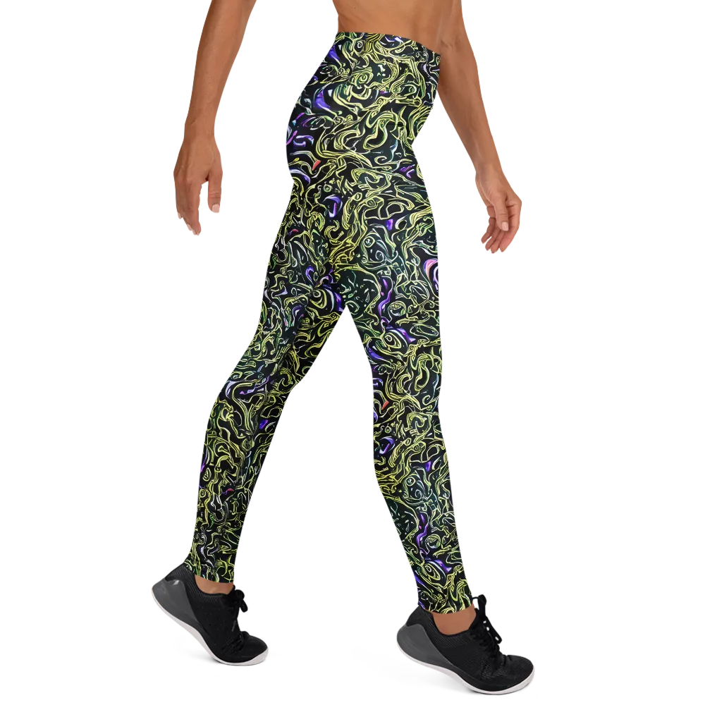 Lunar Labyrinth on Yoga Leggings — Right