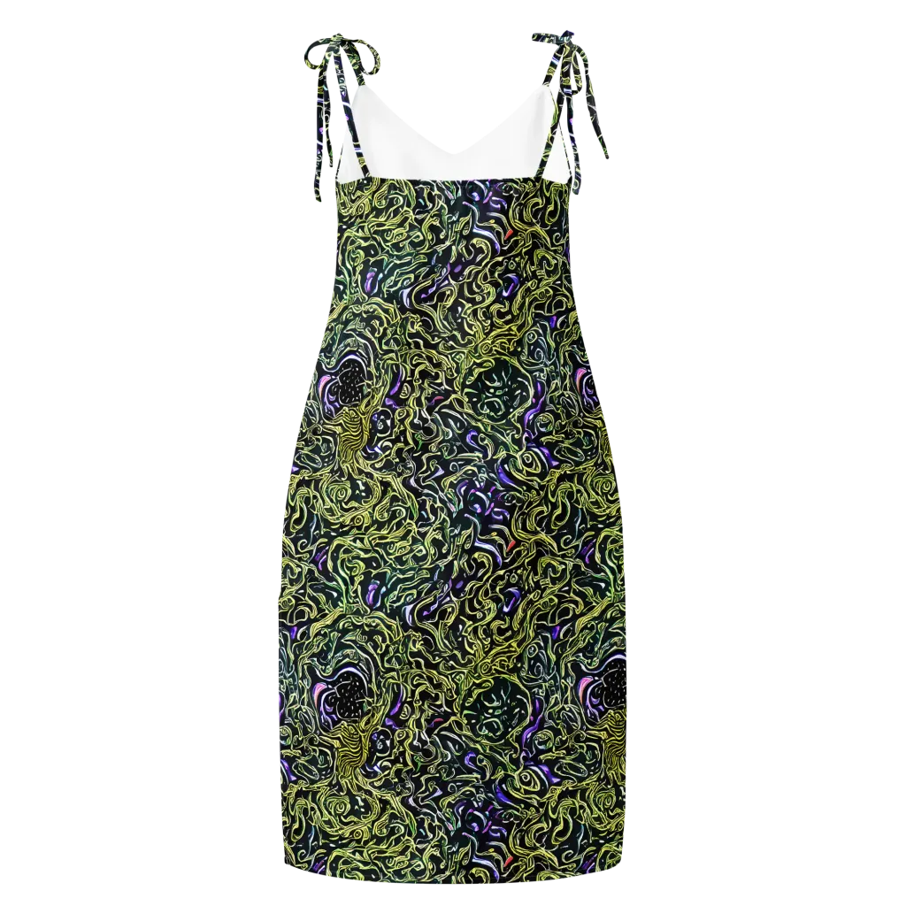 Lunar Labyrinth on Slip Dress — Back
