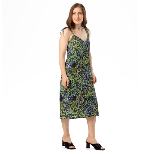 Lunar Labyrinth on a Slip Dress