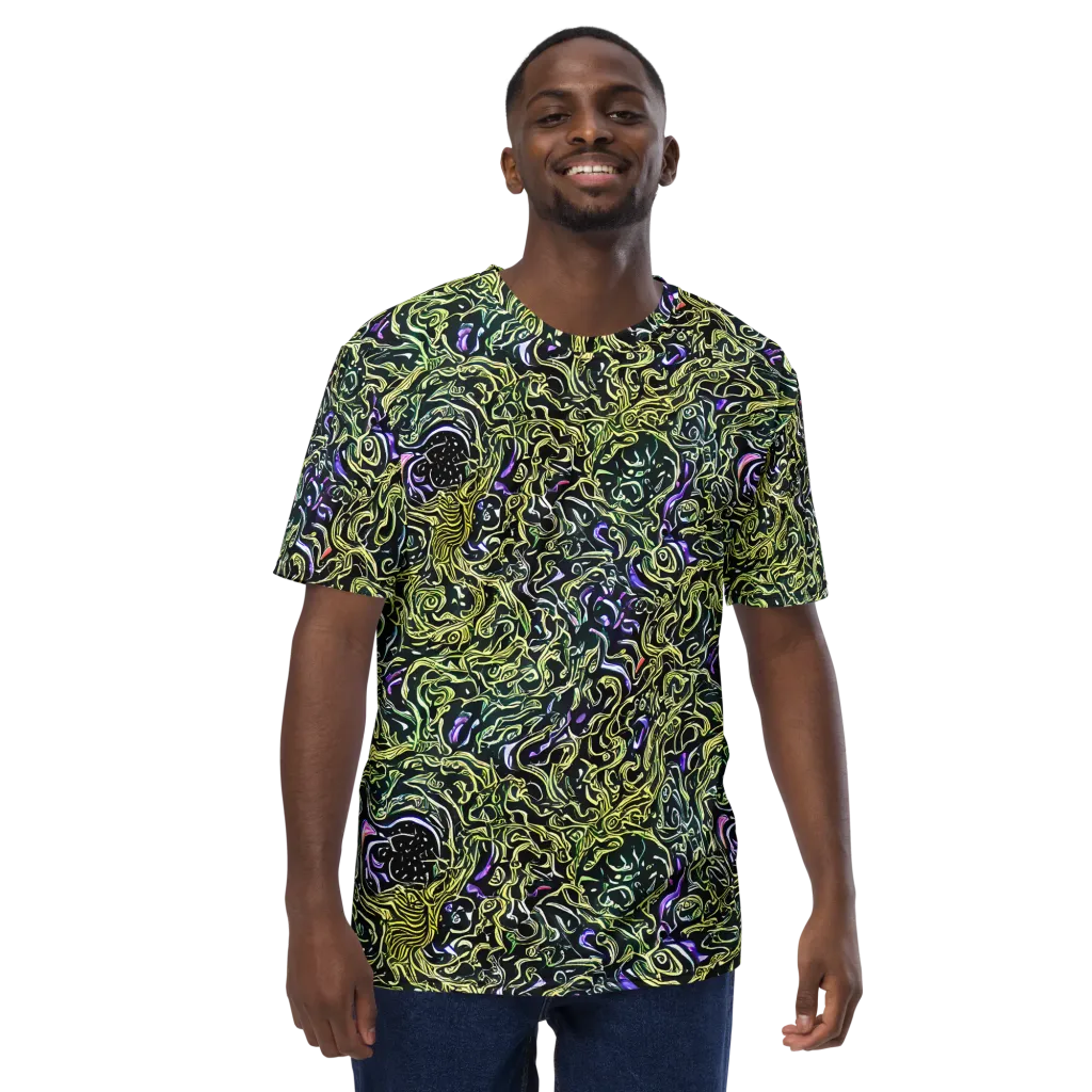 Lunar Labyrinth on Men's Crew Neck T-Shirt — Front