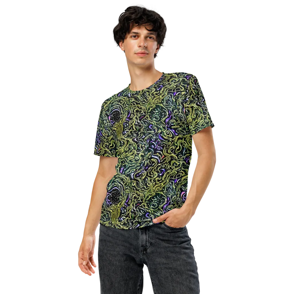 Lunar Labyrinth on Men's Crew Neck T-Shirt — Front