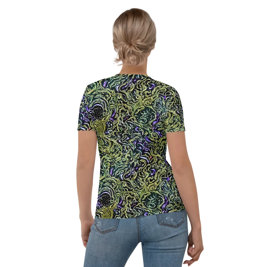 Lunar Labyrinth on Women's Crew Neck T-Shirt — Back