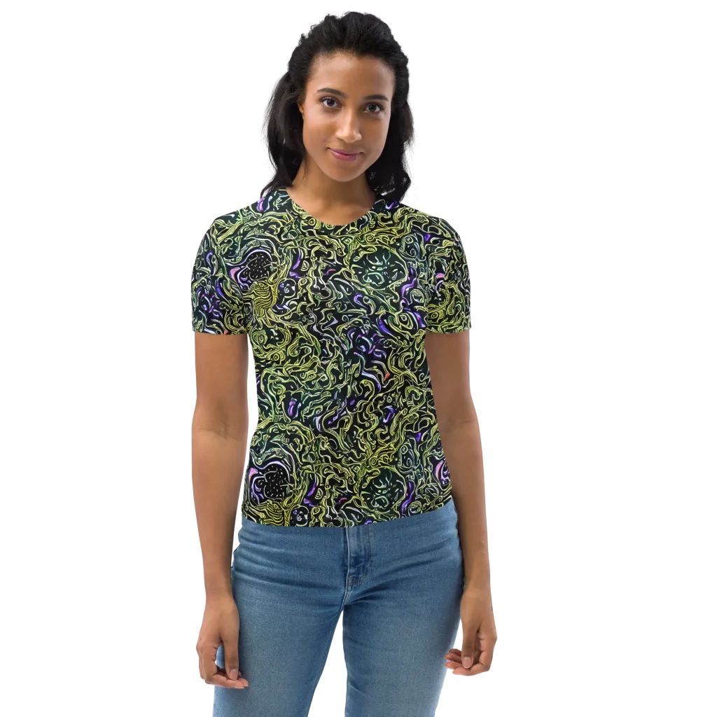 Lunar Labyrinth on Women's Crew Neck T-Shirt — Front