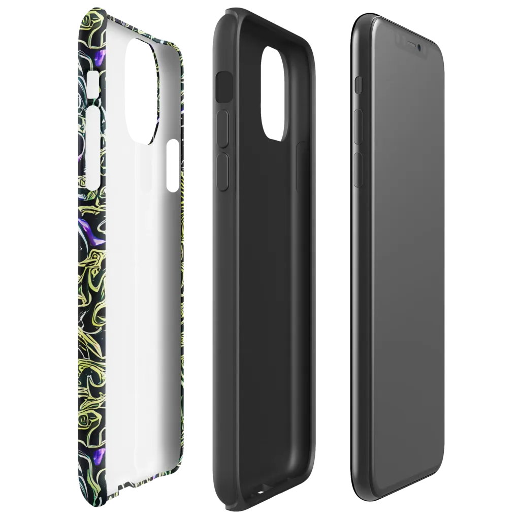Lunar Labyrinth on Tough Case for iPhone® — Right