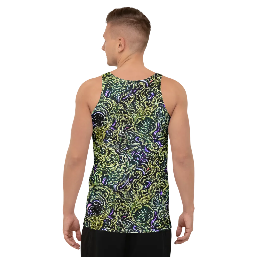 Lunar Labyrinth on Men's Tank Top — Back