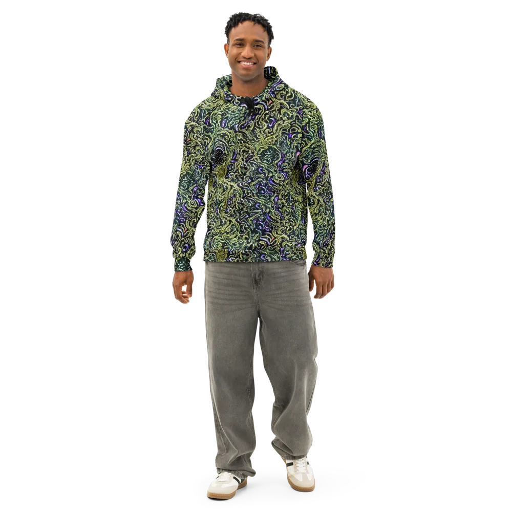 Lunar Labyrinth on Cotton Hoodie — Front