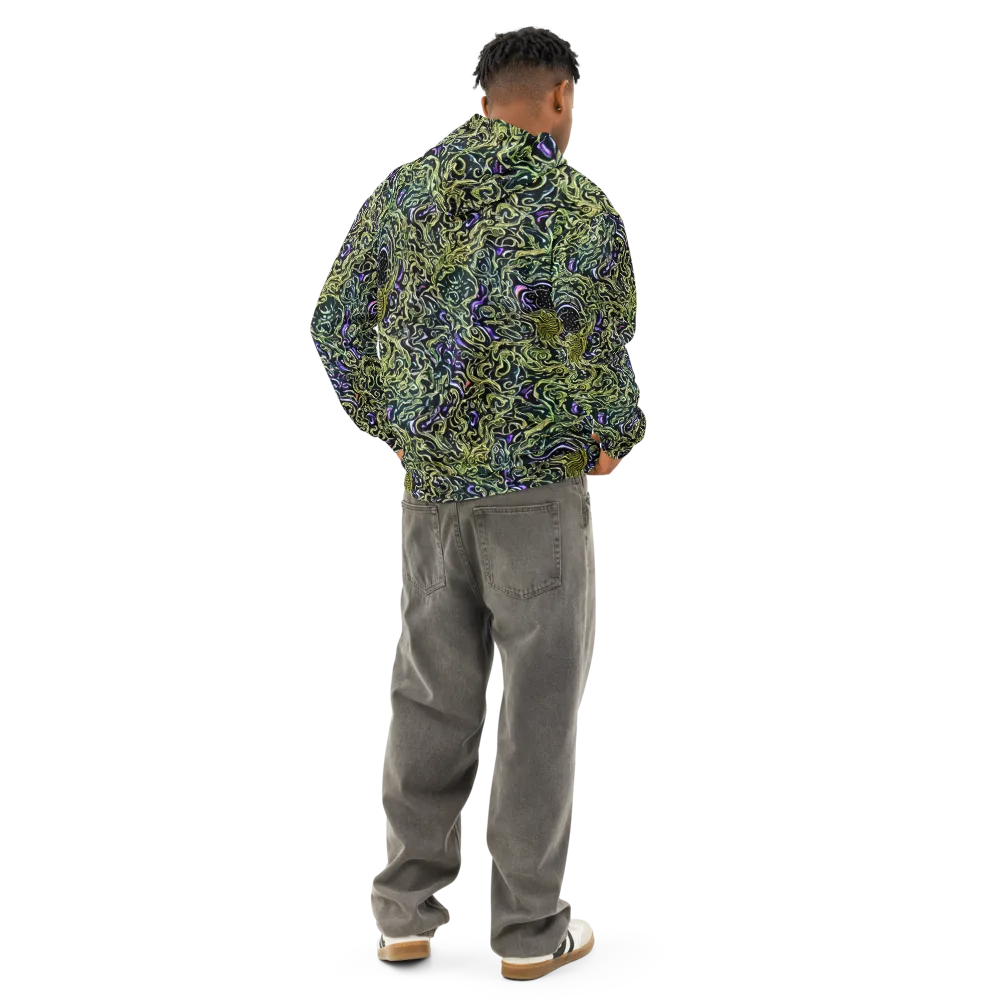 Lunar Labyrinth on Cotton Hoodie — Back