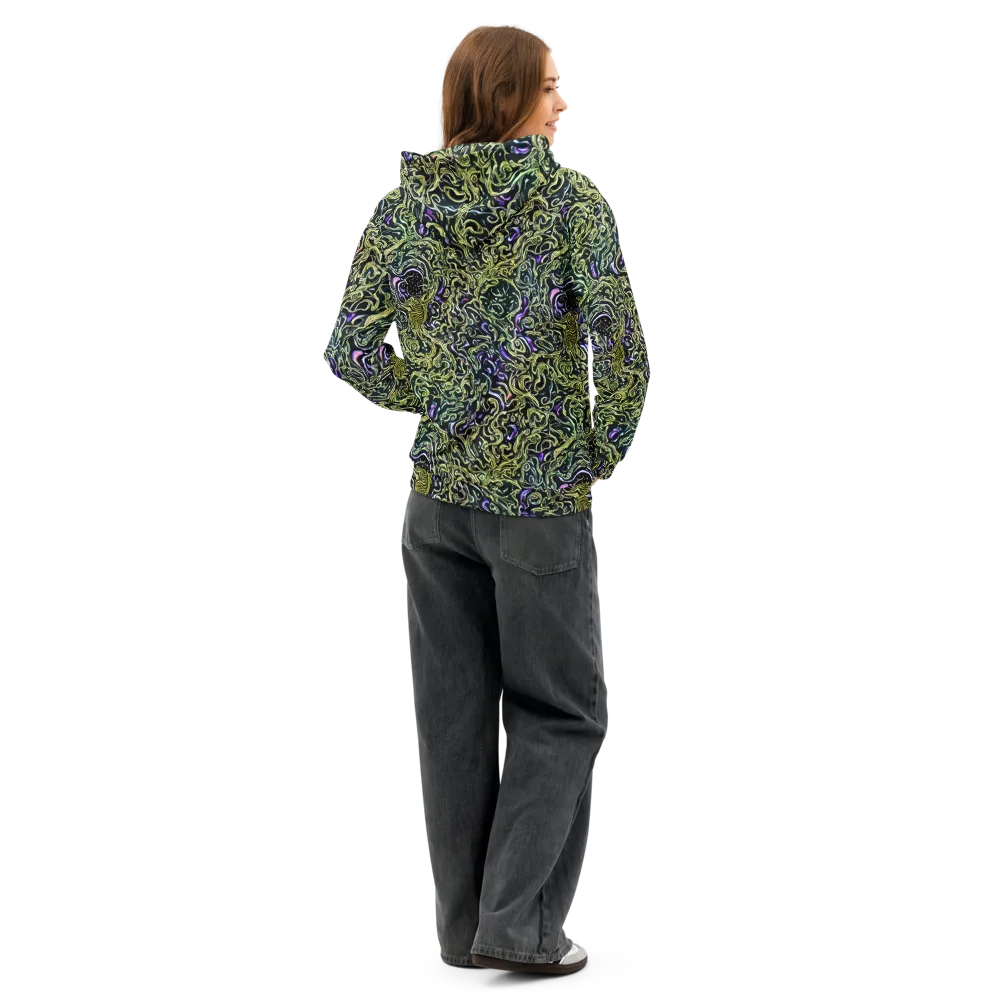 Lunar Labyrinth on Cotton Hoodie — Back