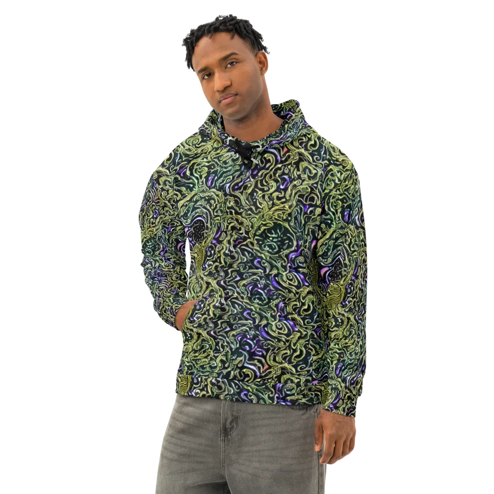 Lunar Labyrinth on Cotton Hoodie — Left Front