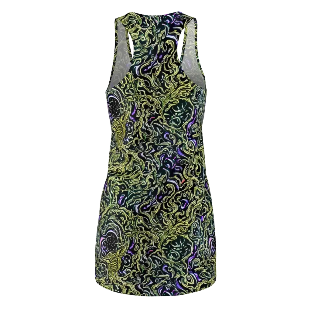 Lunar Labyrinth on Racerback Dress — Back