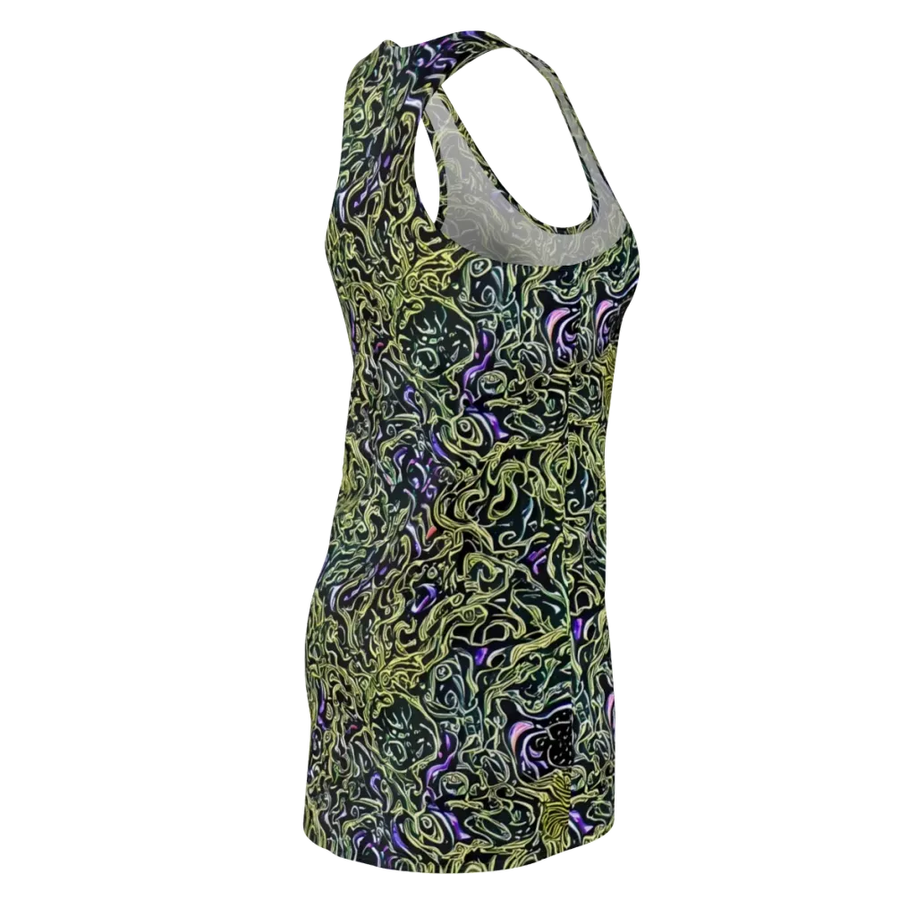 Lunar Labyrinth on Racerback Dress — Back Side