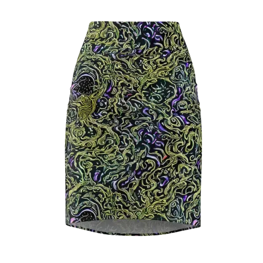 Lunar Labyrinth on a Pencil Skirt