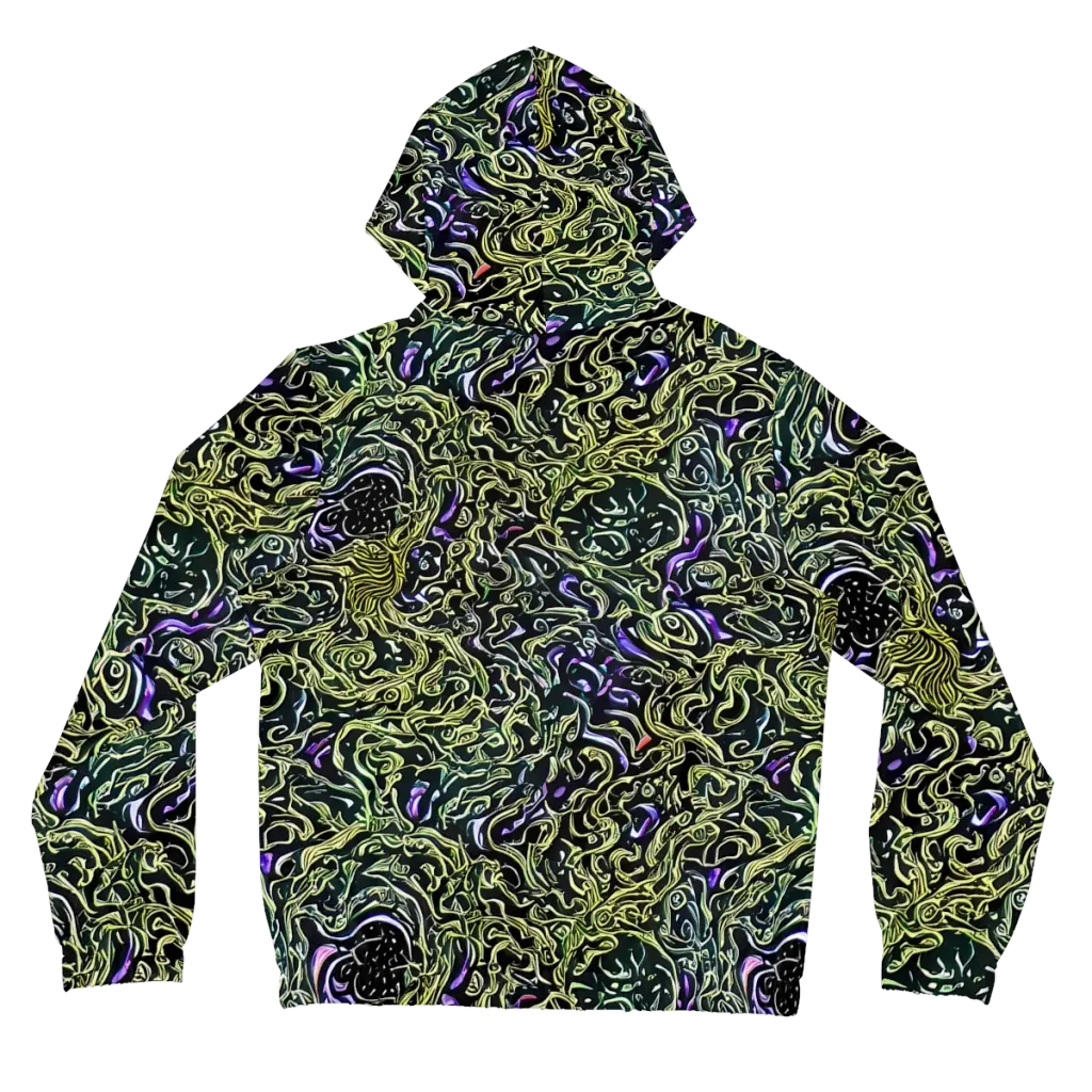Lunar Labyrinth on Women's Full-Zip Hoodie — Back