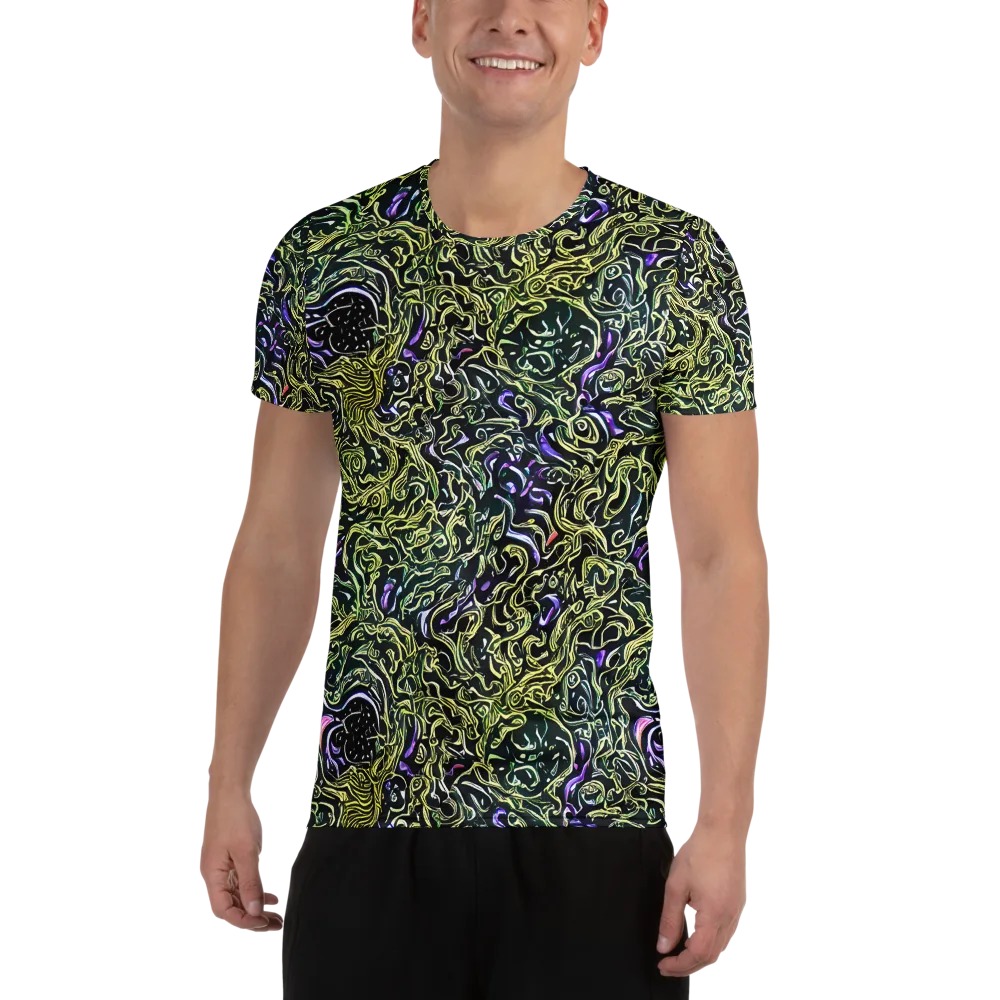Lunar Labyrinth on Men's Athletic T-Shirt — Front