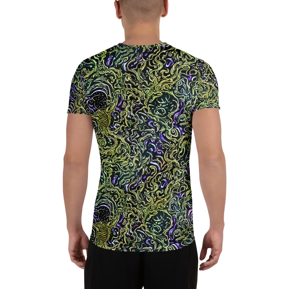 Lunar Labyrinth on Men's Athletic T-Shirt — Back
