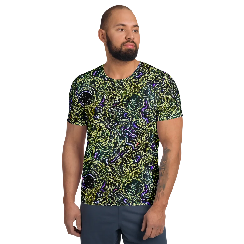 Lunar Labyrinth on Men's Athletic T-Shirt — Front