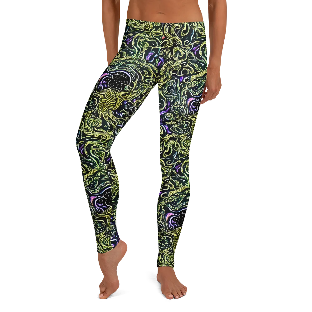 Lunar Labyrinth on Leggings — Front