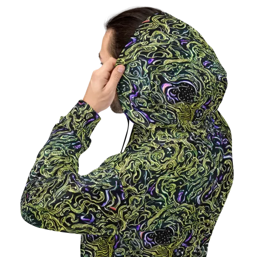 Lunar Labyrinth on a Hoodie