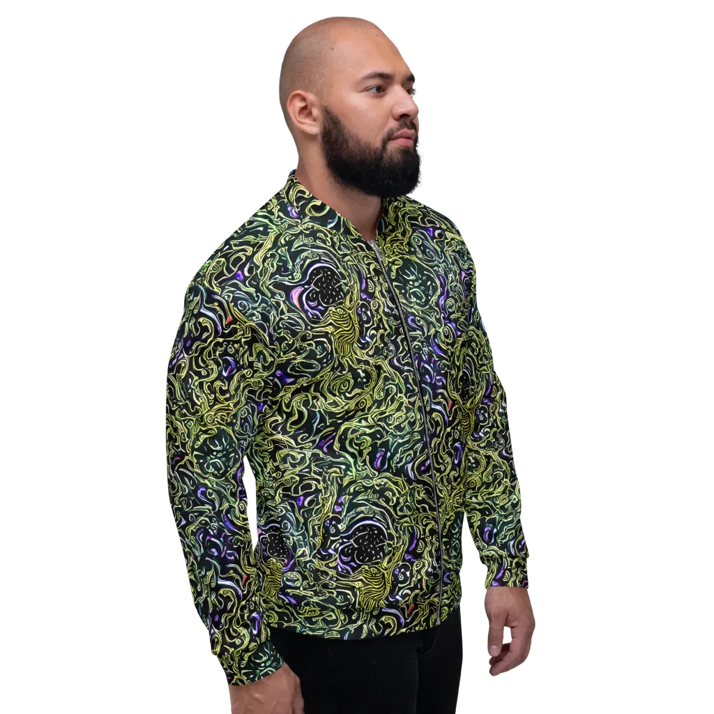 Lunar Labyrinth on Bomber Jacket — Right