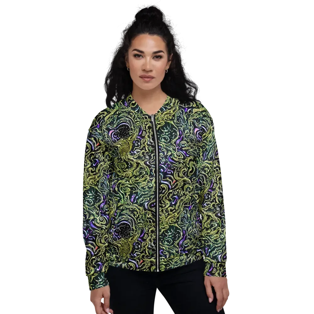 Lunar Labyrinth on Bomber Jacket — Front
