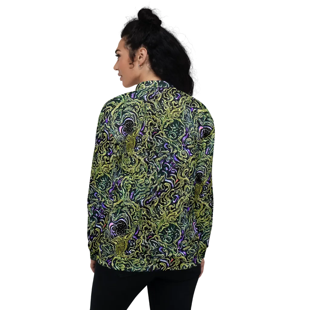 Lunar Labyrinth on Bomber Jacket — Back