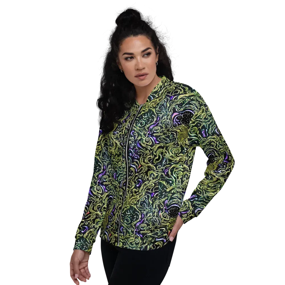 Lunar Labyrinth on Bomber Jacket — Left