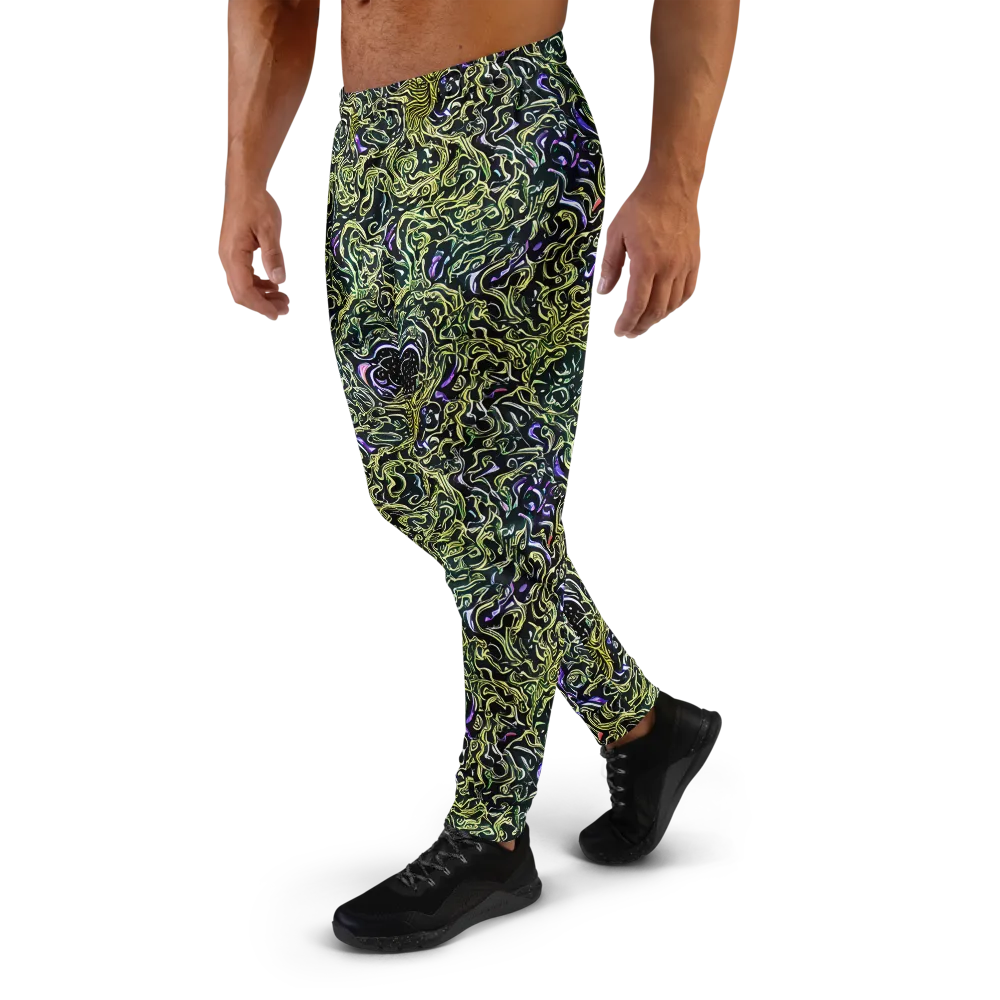 Lunar Labyrinth on Men's Joggers — Left