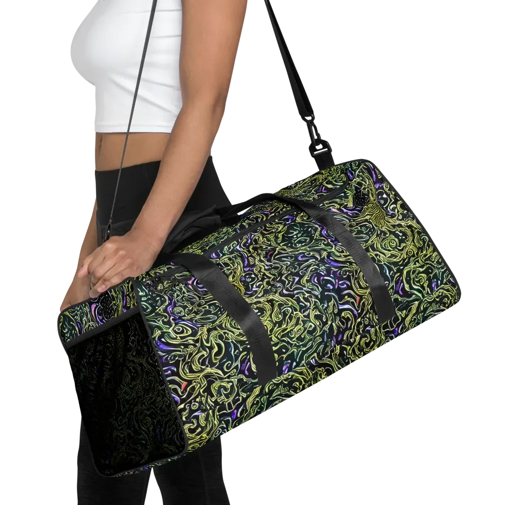 Lunar Labyrinth on Duffle Bag — Front