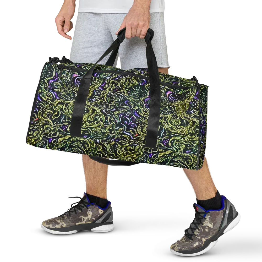 Lunar Labyrinth on Duffle Bag — Front