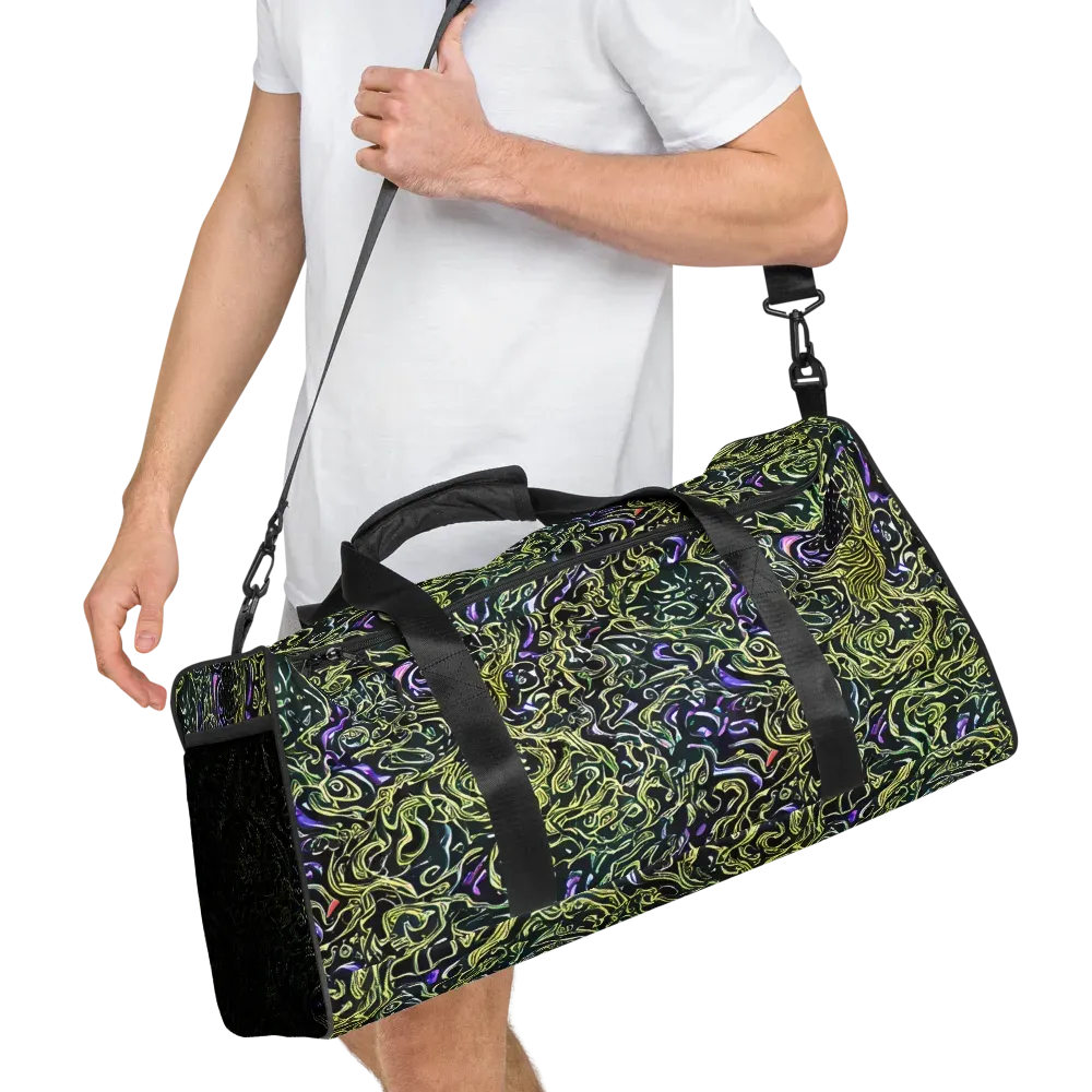 Lunar Labyrinth on Duffle Bag — Right Front