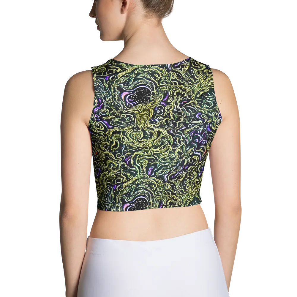 Lunar Labyrinth on Crop Top — Back