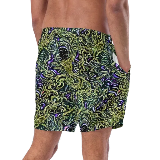 Lunar Labyrinth on a Swim Trunks