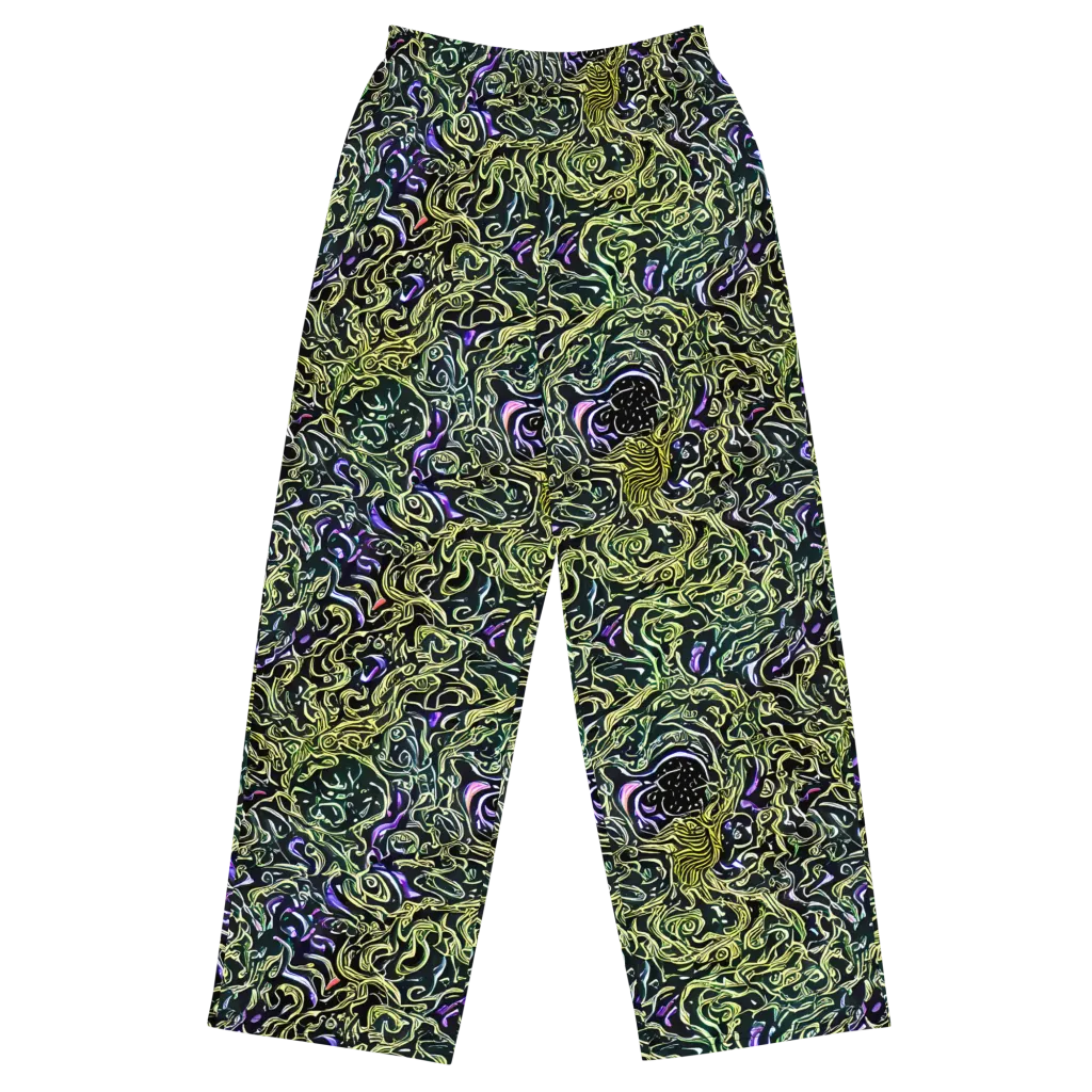 Lunar Labyrinth on Wide-Leg Pants — Front