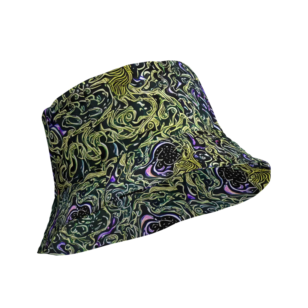 Lunar Labyrinth on Reversible Bucket Hat — Product details Outside