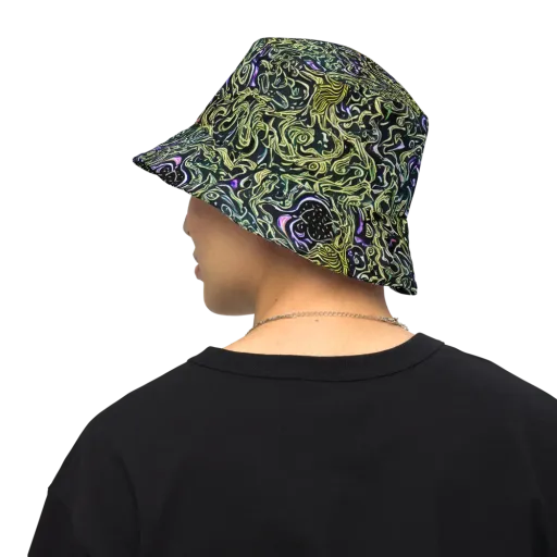 Lunar Labyrinth on a Reversible Bucket Hat