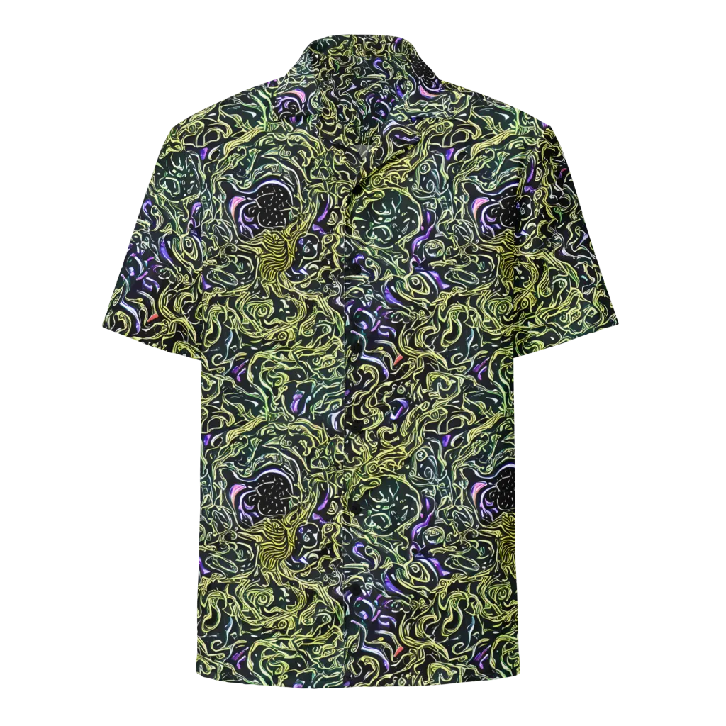 Lunar Labyrinth on Button Shirt — Front