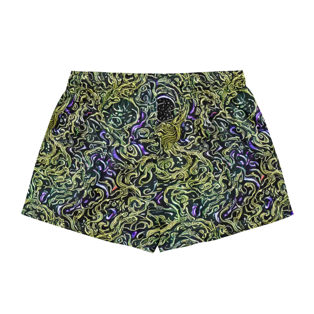 Lunar Labyrinth on Women's Pajama Shorts — Back