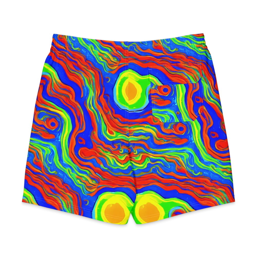 Citrus Maelstrom on Men's Board Shorts — Back