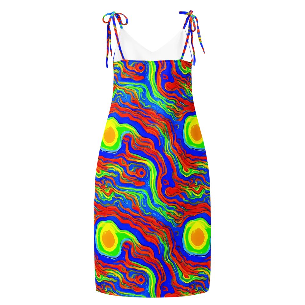 Citrus Maelstrom on Slip Dress — Back