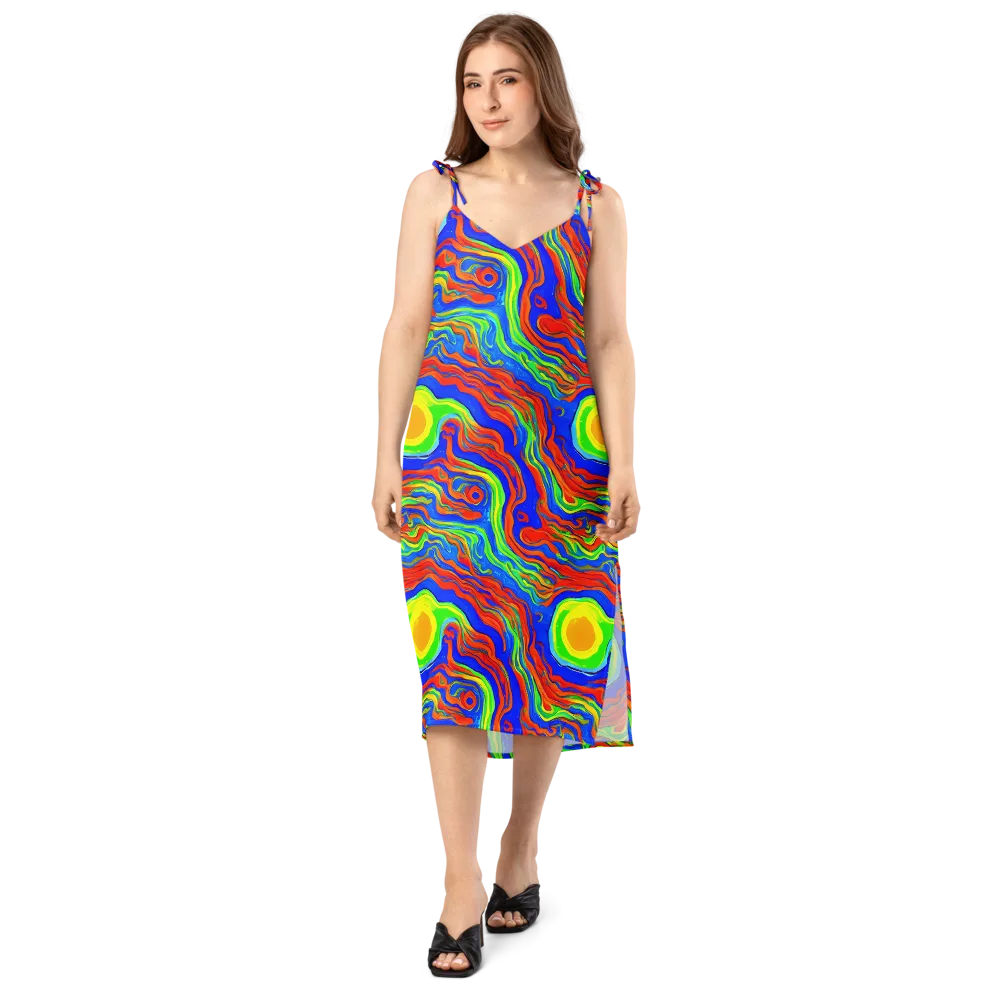 Citrus Maelstrom on Slip Dress — Front