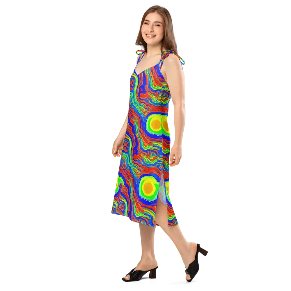 Citrus Maelstrom on Slip Dress — Left Front