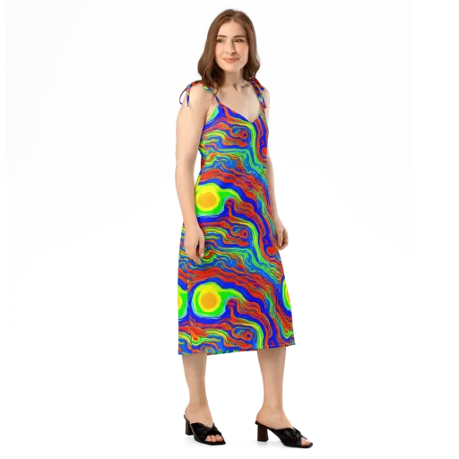 Citrus Maelstrom on a Slip Dress
