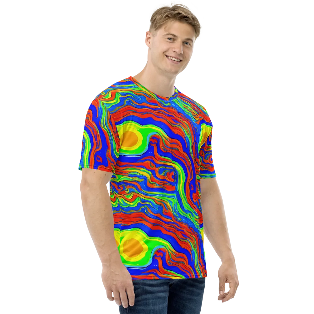 Citrus Maelstrom on Men's Crew Neck T-Shirt — Right