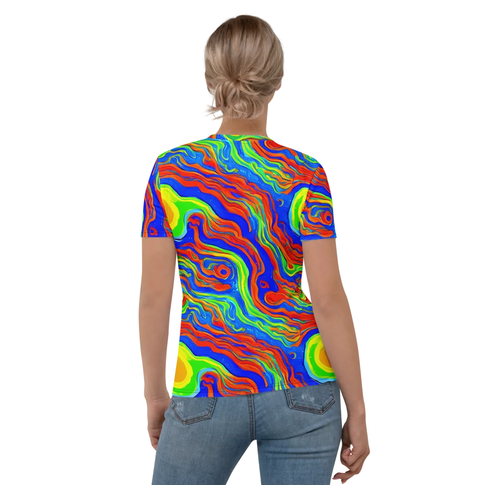 Citrus Maelstrom on Women's Crew Neck T-Shirt — Back