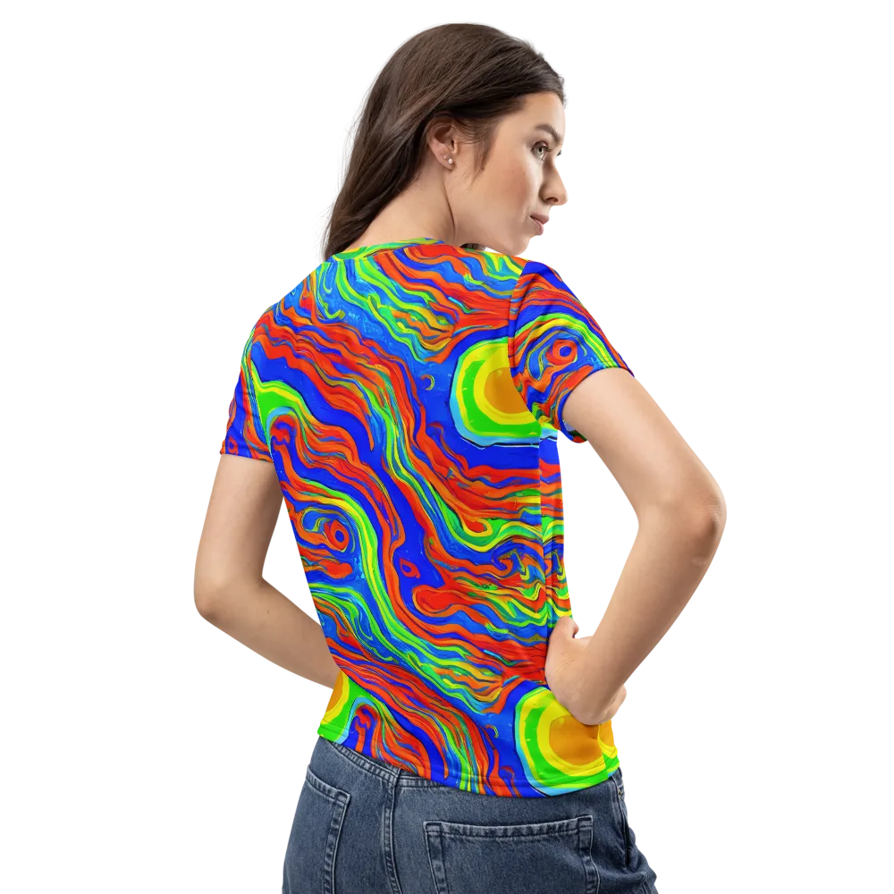 Citrus Maelstrom on Women's Crew Neck T-Shirt — Back