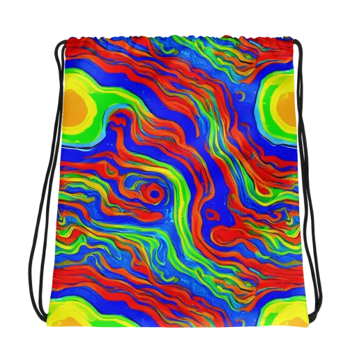 Citrus Maelstrom on a Drawstring Bag