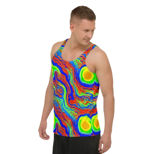 Citrus Maelstrom on a Men's Tank Top